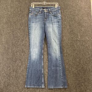 Levis 518 Superlow Jeans Women's 7 Medium Blue Flare Bootcut Stretch Denim